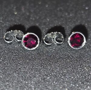 Lia Sophia January Garnet birthstone earings